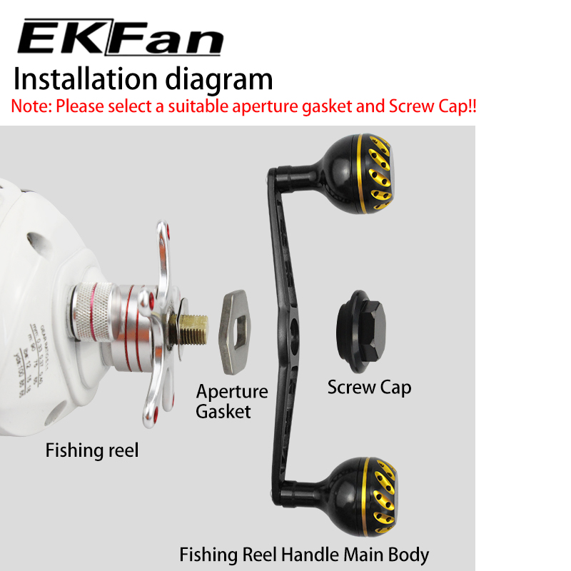 Spincast Reel - EKfan 130MM 베이트캐스팅 낚시릴 핸들 (A/S/D