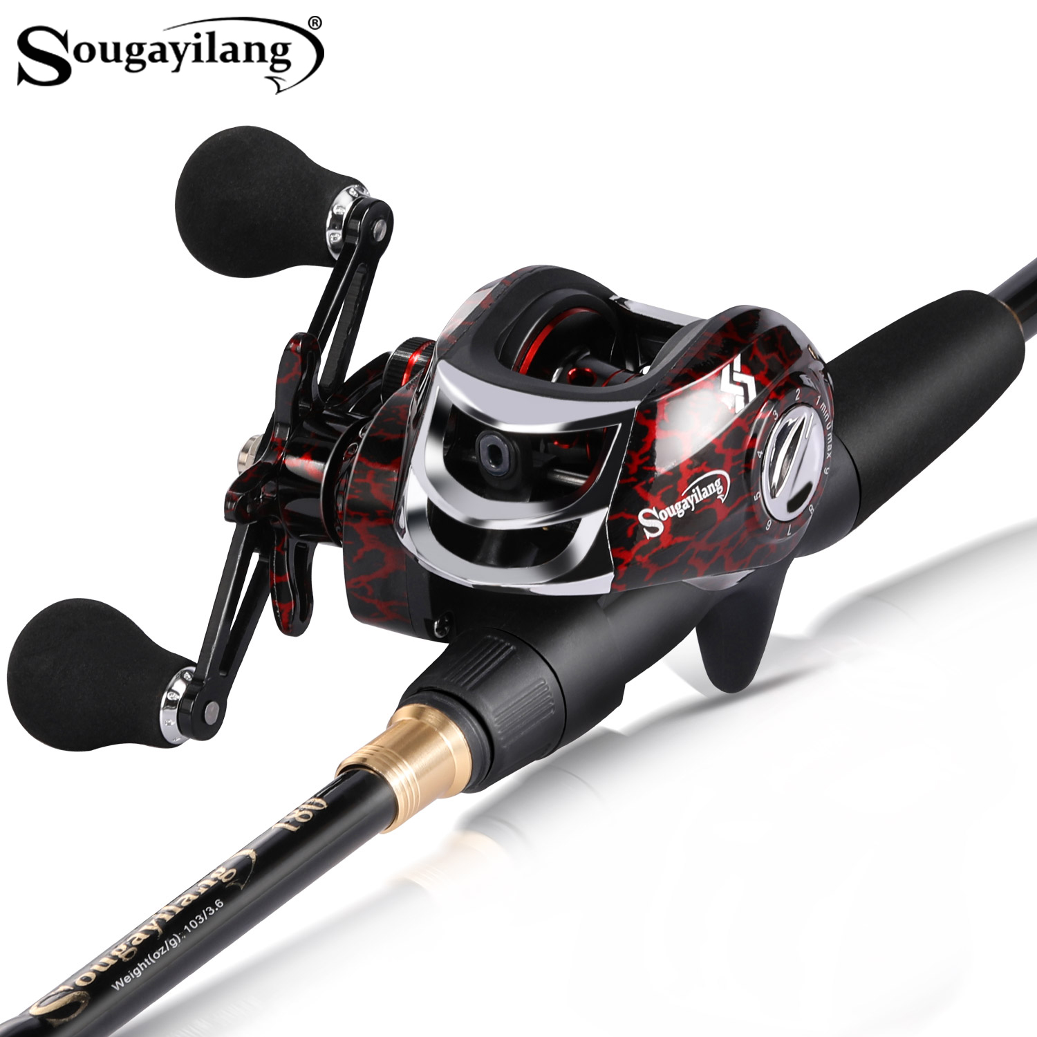 Spincast Reel - Sougayilang 1.8-2.4m 캐스팅 낚시 콤보 텔레스코픽