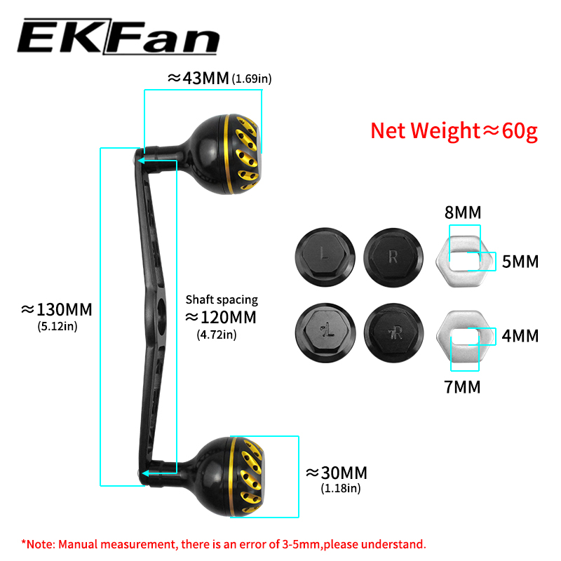 EKfan 130MM 베이트캐스팅 낚시릴 핸들 (A/S - Spincast Reel 리뷰 및 가격