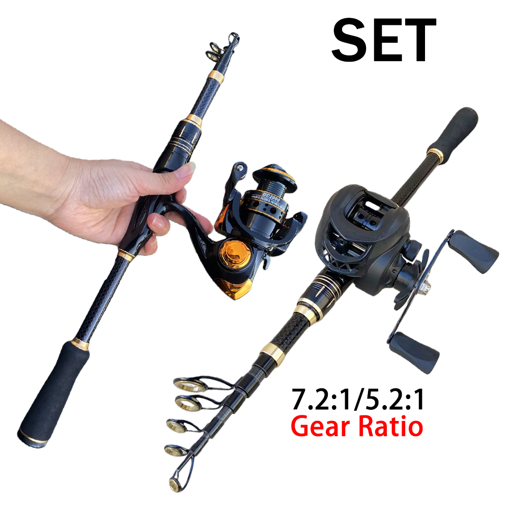 낚시 장비 세트 짧은 낚싯대 릴 콤보 세트 1.8m/2 - Spincast Reel 리뷰 및 가격