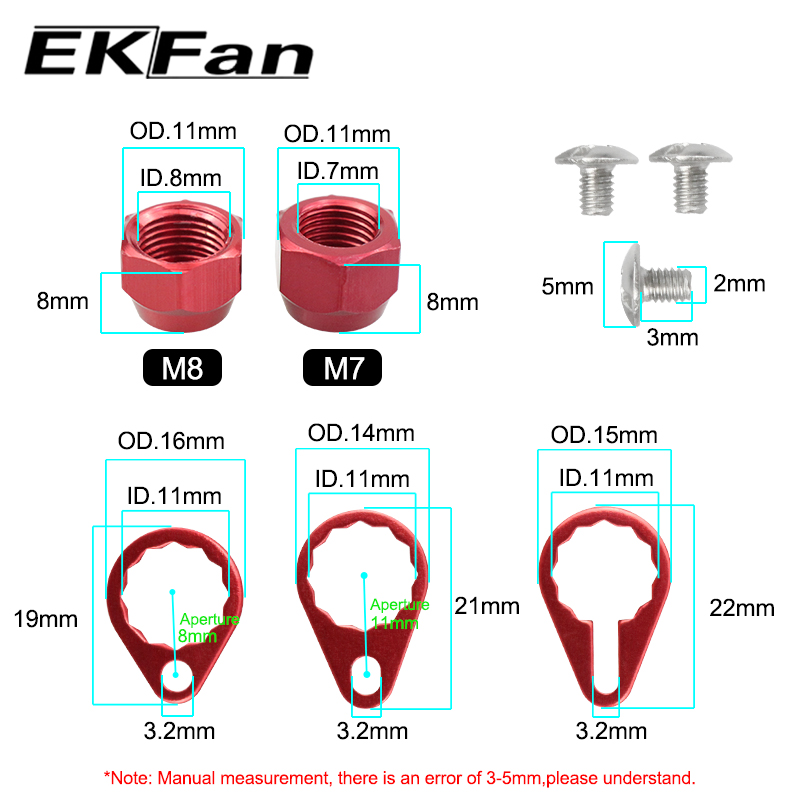 EKFan M7 M8 합금 너트 낚시 릴 핸들 용 잠금 - Reel Drag Knob 리뷰 및 가격